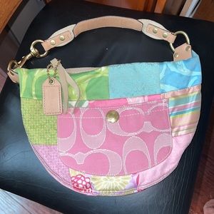 Pastel patchwork Coach purse